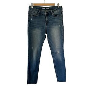 Old Navy Women's Size 8 Short Mid Rise Rockstar Skinny Jeans Stretch Med‎ Wash